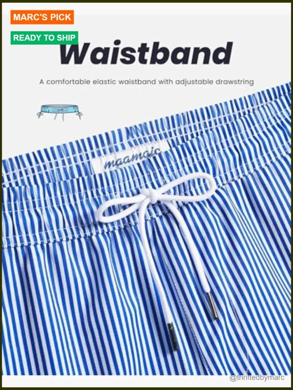 Men's 5-Inch Swim Trunks with Compression Liner, Quick Dry, Zipper Pockets